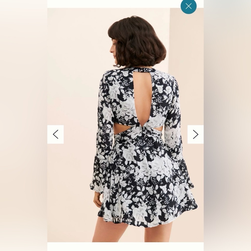 NWT Anthropologie RAHI Flirty Floral Mini Dress - Picture 4 of 5